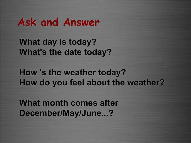 七年级英语上册 Unit 7 Lesson 40 When Is Your Birthday课件 (新版)冀教版02