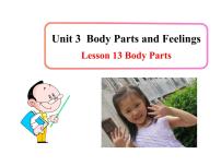英语七年级上册Lesson 13  Body Parts教案配套课件ppt