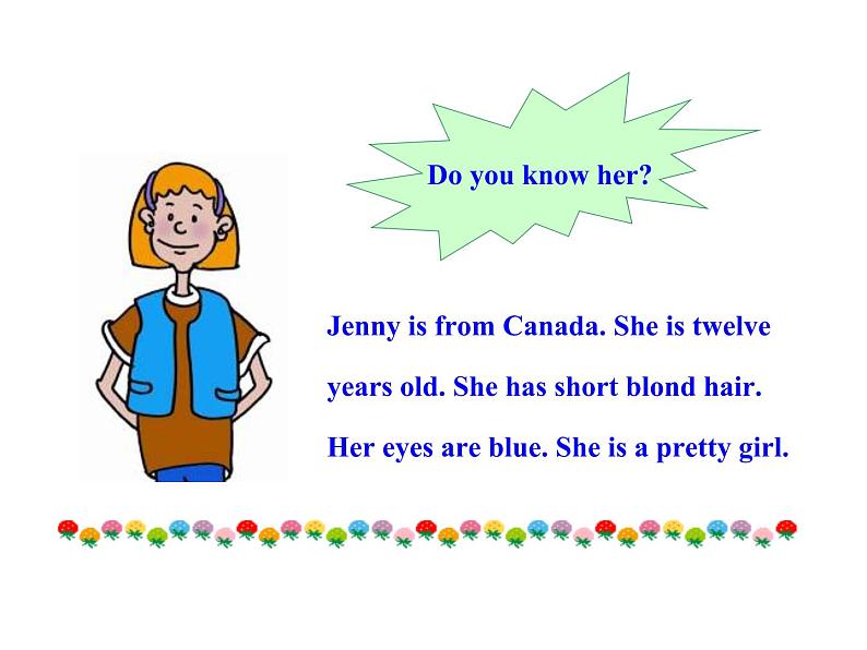 七年级英语上册 Unit 3 Body Parts and Feelings Lesson 18 We All Look Different!课件 (新版)冀教版07
