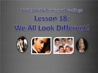 七年级英语上册 Unit 3 Lesson 18 We All Look Different课件 （新版）冀教版