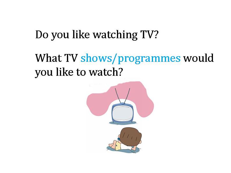 Unit 1 Television—My favorite TV programme Reading(16张PPT)+微课视频03