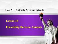 初中英语Lesson 18 Friendship Between Animals背景图课件ppt