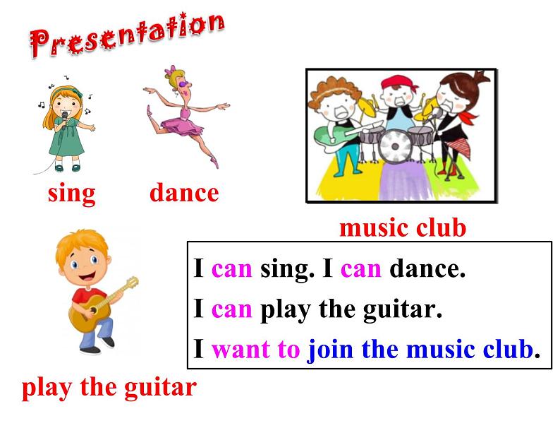 Unit 1 Can you play the guitar全单元课件PPT02
