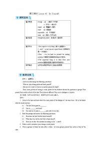 初中英语Lesson 45 Be Yourself !第3课时教案