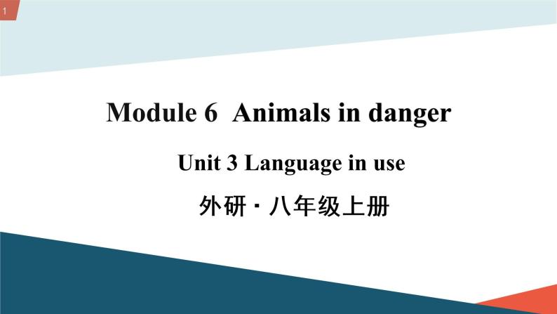初中英语 外研（新标准）版 八年级上册Module 6 Unit 3 Language in use课件+教案+同步练习（含答案）01