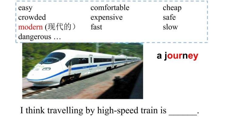 Module 4 Planes ships and trains Unit 2 What is the best way to travel 课件（24张PPT）02