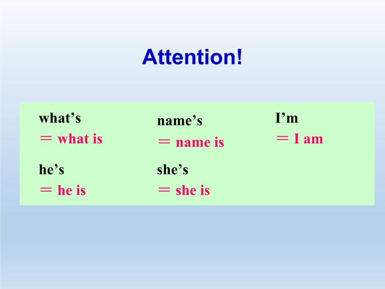 Unit 1 My name's Gina. Section A (Grammar Focus-3c) 课件04