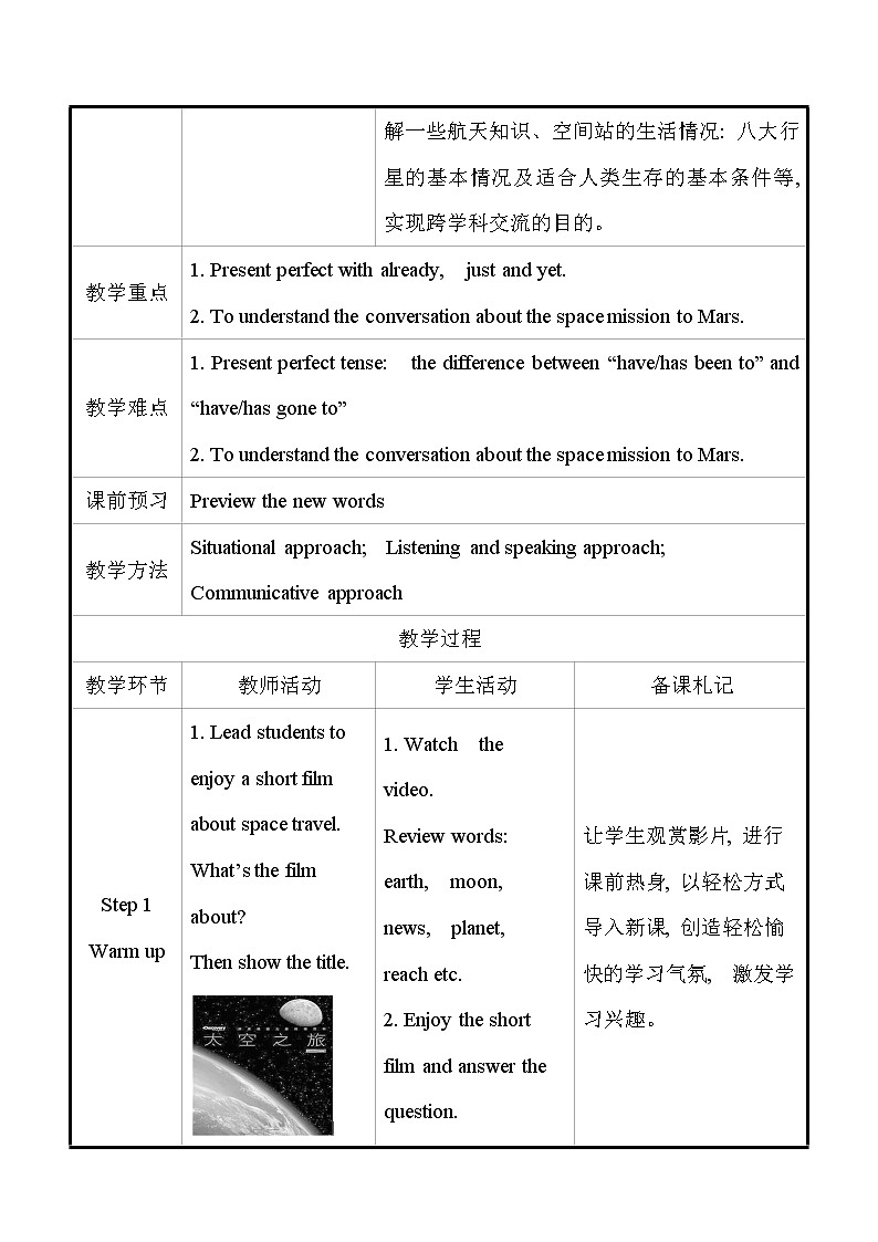 外研版英语 八年级下册 Module 3 Unit 1 Has it arrived yet 教案02