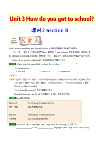 人教新目标 (Go for it) 版七年级下册Section B优秀课堂检测