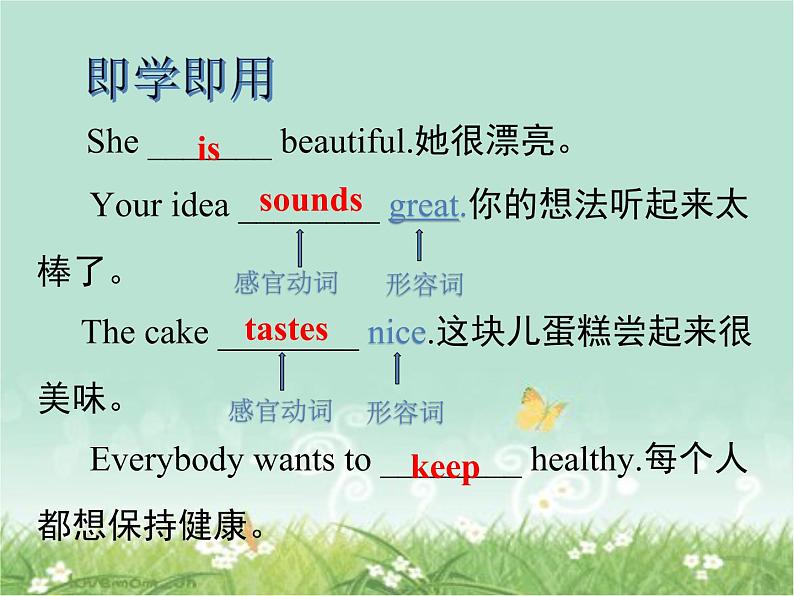 2021年人教版九年级英语 中考英语专项复习 --动词分类课件第5页