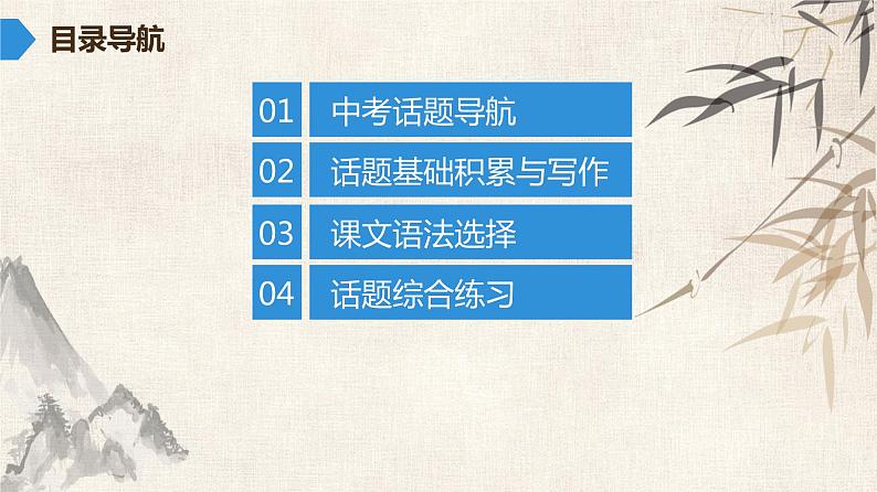 2021年广东中考英语复习课件:话题六 天气,旅游与交通(共119张PPT)第2页