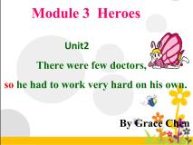 英语九年级上册Unit 2There were few doctors, so he had to work very hard on his own.教案配套课件ppt