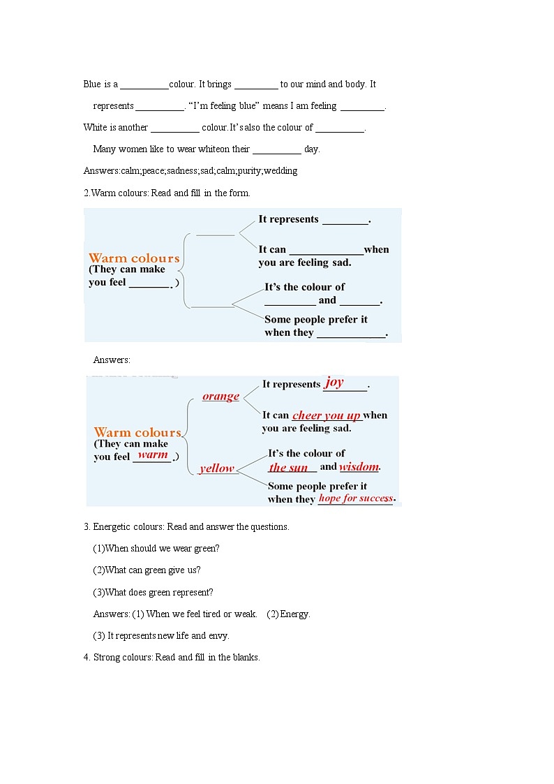 Unit 2 Colours Reading 教案 初中英语牛津译林版九年级上册(2021年)第3页