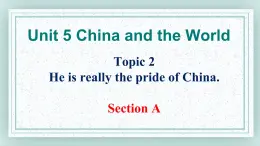 Unit5 Topic2 SectionA课件