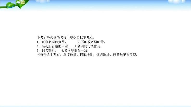 中考英语总复习名词优质 课件第3页