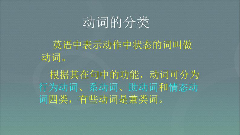 中考英语总复习动词的分类优质 课件第2页