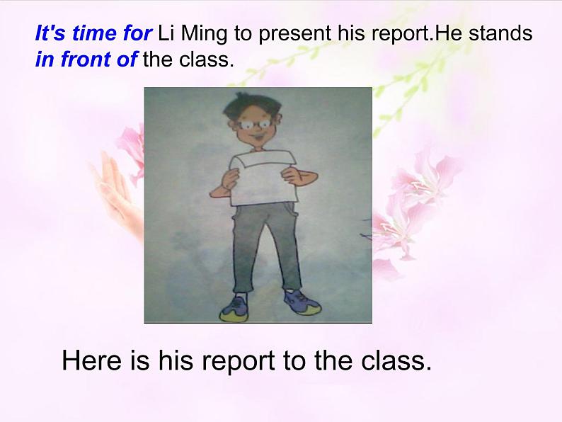 八年级英语上册 Unit 8 Lesson 48 Li Ming’s Report课件1 (新版)冀教版第3页