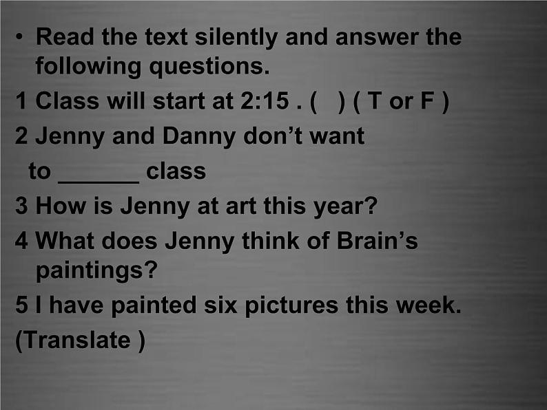 八年级英语上册 Unit 2 Lesson 7 Don 't Be Late for Class课件1 (新版)冀教版第5页