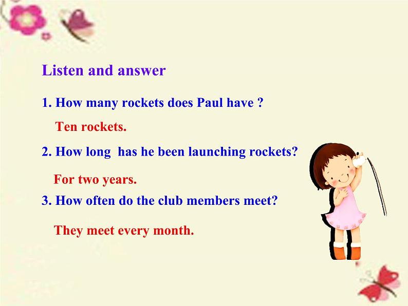 八年级英语上册 Unit 7 Lesson 40 What’s Paul’s Hobby课件 (新版)冀教版第6页
