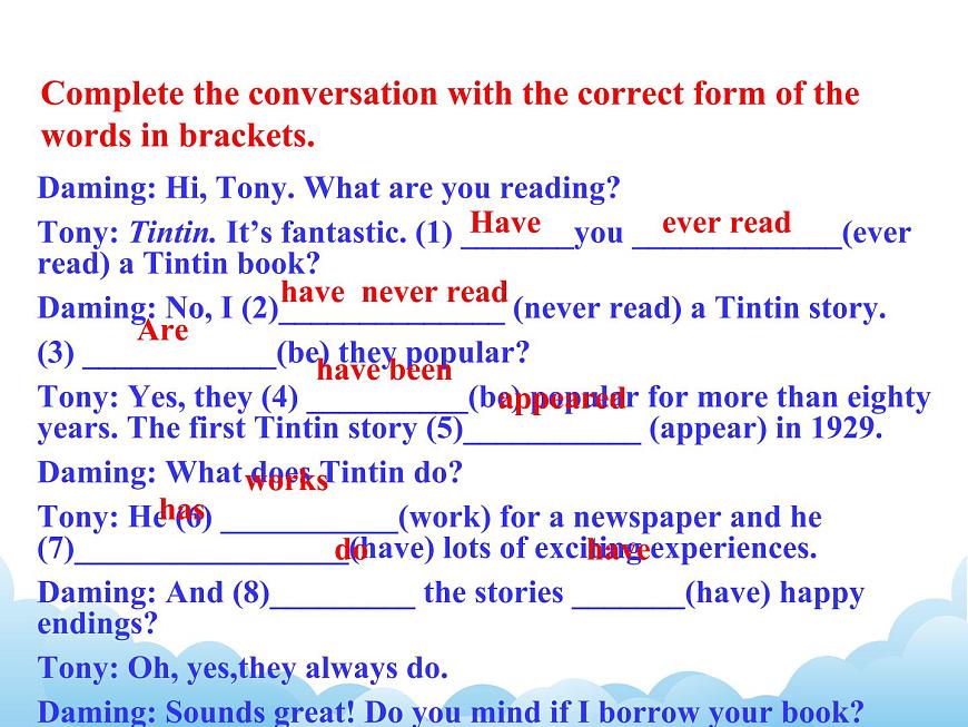 外研版新標(biāo)準(zhǔn)八下英語(yǔ)Module 5 Unit 3 Language in use.課件第6頁(yè)