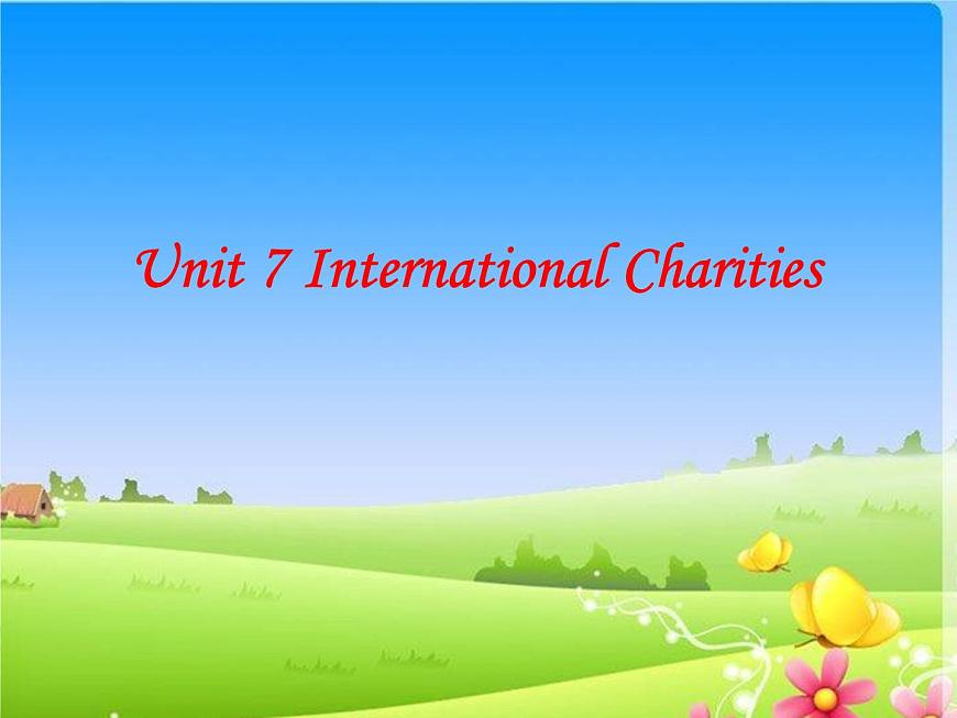 牛津譯林版英語(yǔ)八下 Unit 7 International charities 課件3第1頁(yè)