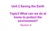 初中英语仁爱科普版九年级上册Unit 2 Saving the earth.Topic 3 What  can we do to protect the environment?授课课件ppt