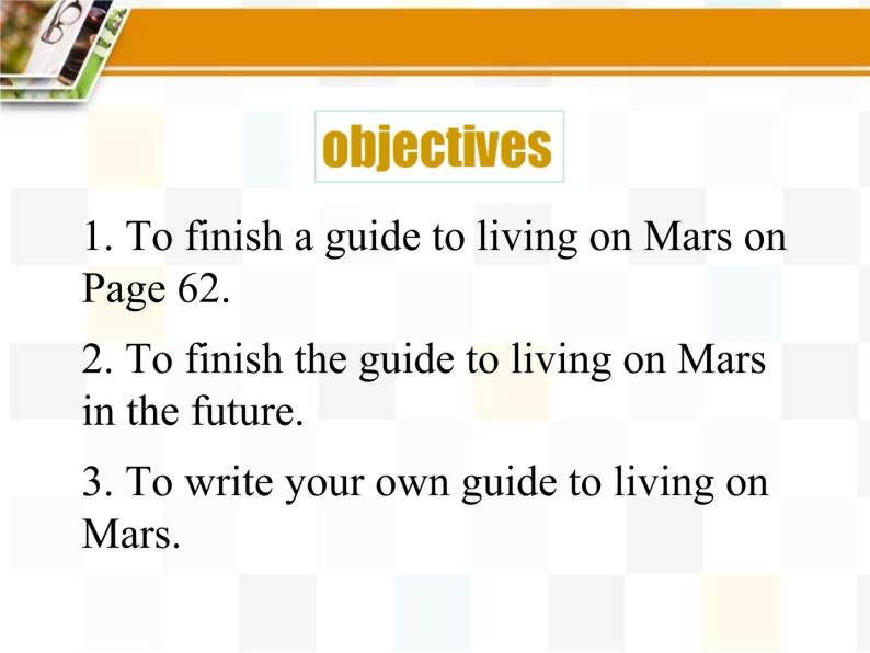 译林牛津版九年级英语下 Unit 4 Life on Mars ---task  课件  (共31张PPT)02