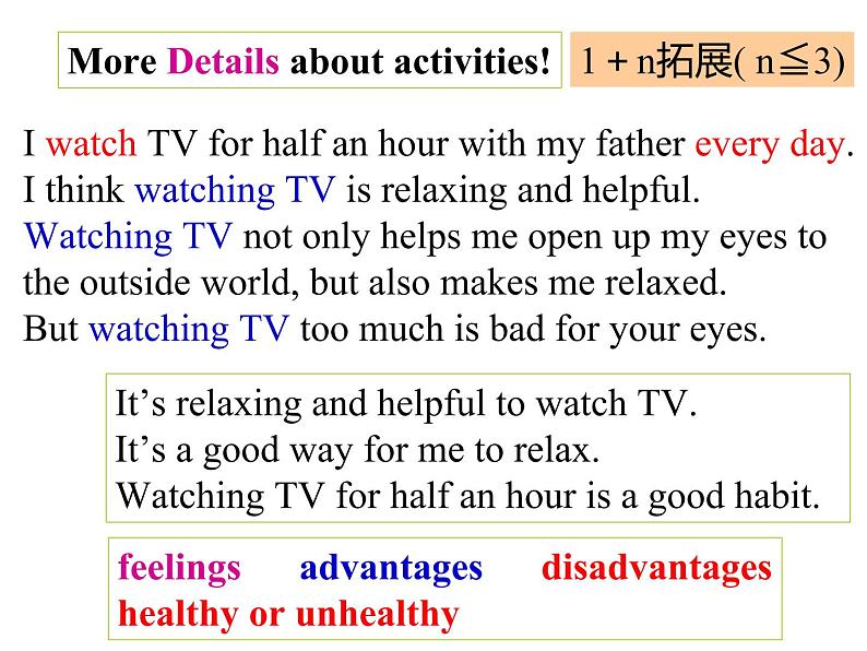 2019届中考英语话题复习《日常活动》课件(共15张PPT)08