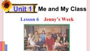 英语八年级上册Lesson 6 Jenny's Week集体备课ppt课件