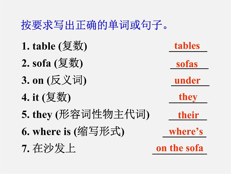 7【名师课件】Unit 4 Where’s my schoolbag Section A课件206