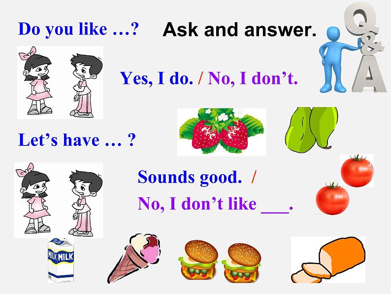 7【名师课件】Unit 6 Do you like bananas Section A课件2第8页