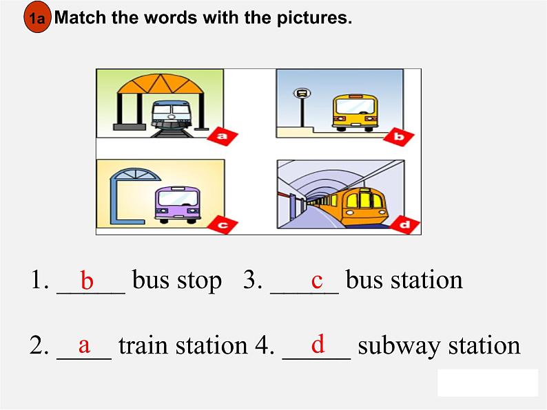 【吉林】 《Unit 3 How do you get to school》Section B(1a-1e)课件第5页