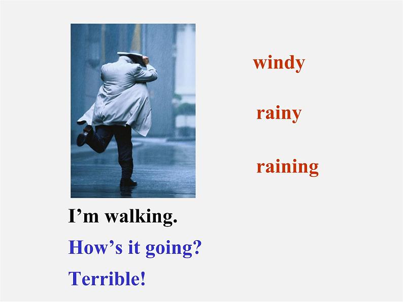 【名师精品】1 Unit 7 It 's raining Section A 3a-3b课件第7页