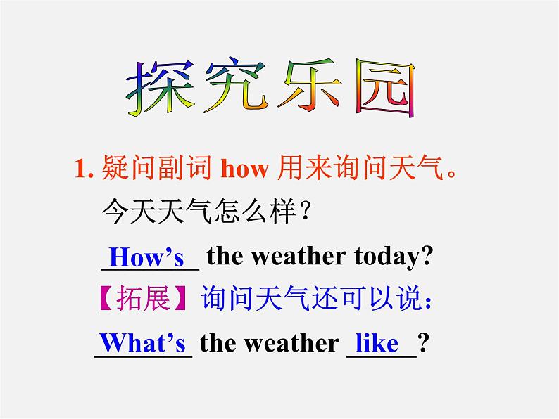 【陕西省】 Unit 7 It’s raining课件207