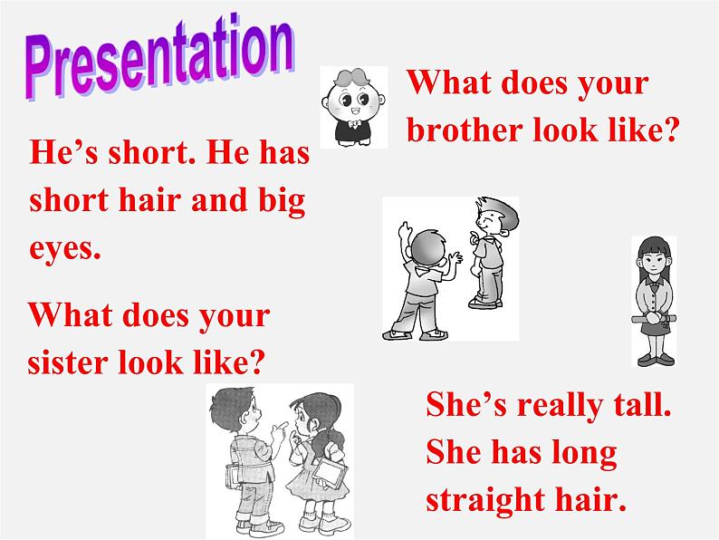 【湖北省】2Unit 9 What does he look like Section A课件1第6页