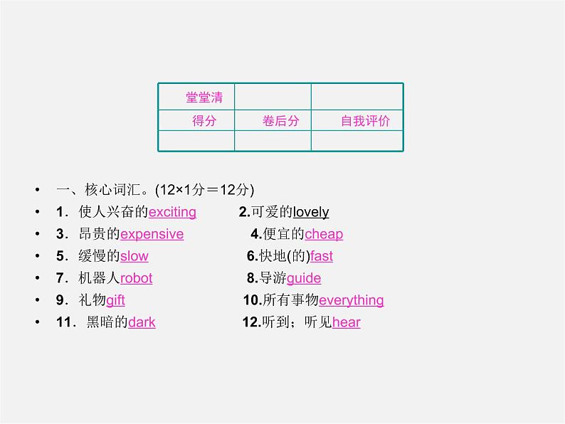 【名师精品】4 Unit 11 How was your school trip Section B 2a-Self Check(预习导航+堂堂清+日日清)课件02