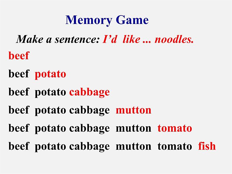 【湖北省】 Unit 10 I’d like some noodles Section B课件03
