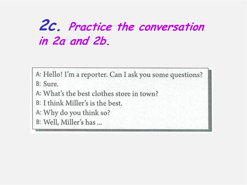 八年级英语上册 Unit 4 What’s the best movie theater Section A(2a-2d)课件第4页