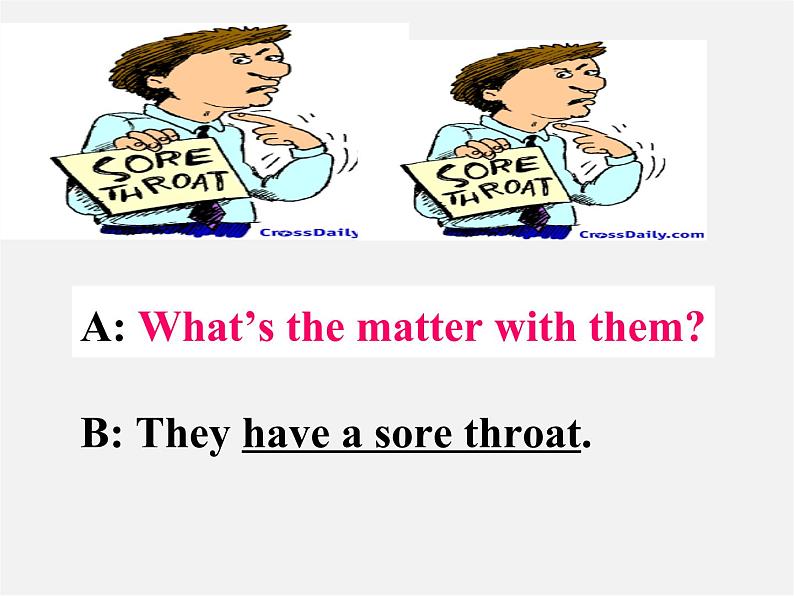 八年级英语下册 Unit 1 What's the matter?Section A period 1(1a-1c)课件08