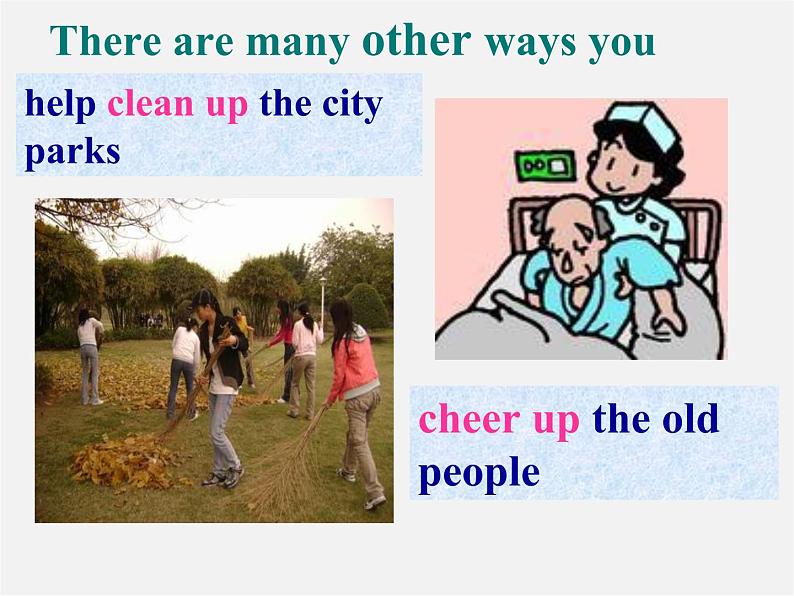季八年级英语下册 Unit 2 I 'll help clean up the city parks课件第6页