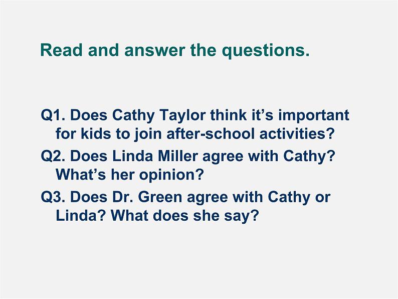 八年级英语下册 Unit 4《Why don’t you talk to your parents?》Section B 2a-2e课件第5页