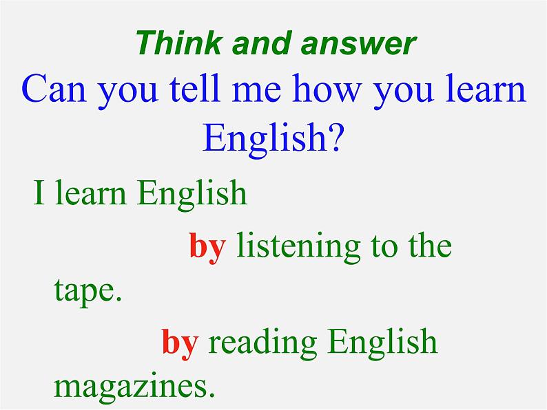 九年级英语全册 Unit 1 How can we become good learners课件 (新版)人教新目标版04