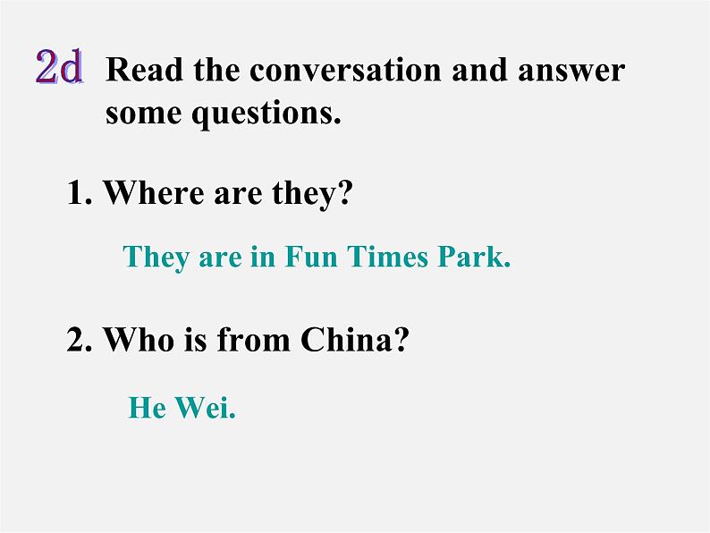 九年级英语全册 Unit 3 Could you please tell me where the restrooms are?(Period3)课件 (新版)人教新目标版06