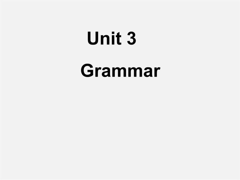 七年级英语上册 Unit 3 Welcome to our school Grammar课件01
