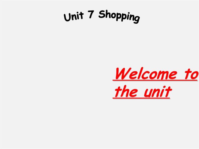 七年级英语上册 Unit 7《Shopping Welcome to the unit》课件101