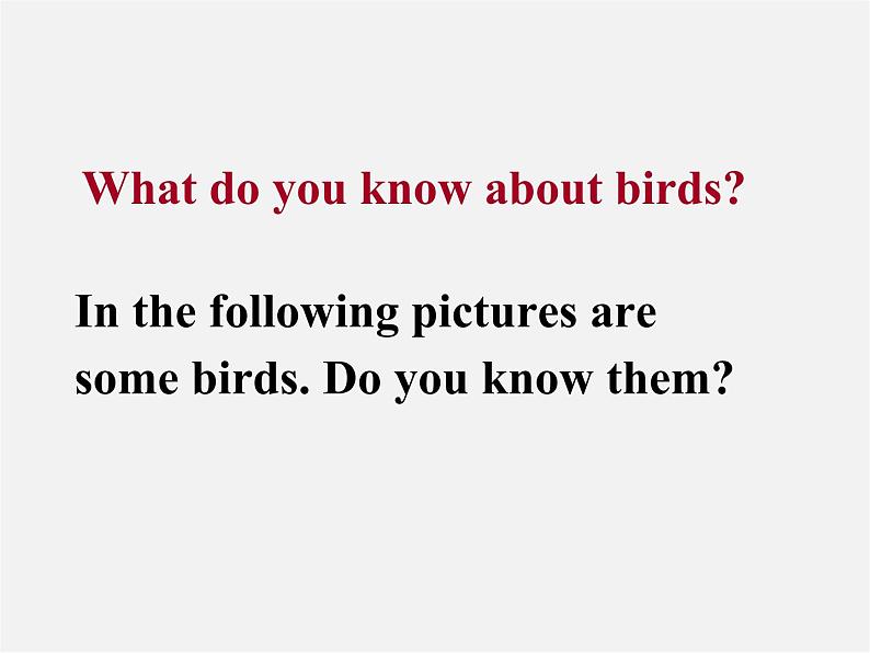 江苏省永丰初级中学八年级英语上册 Unit 6 Bird watching Welcome to the unit课件第7页