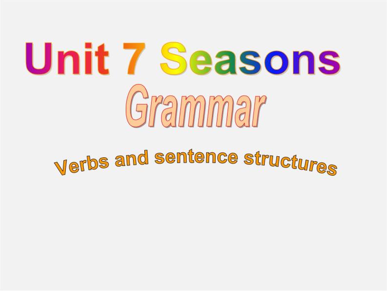 江苏省句容市后白中学八年级英语上册《Unit 7 Seasons Grammar》课件01