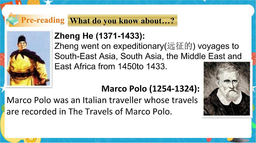 Unit 1 Great explorations Period 1 ReadingⅠ第8頁