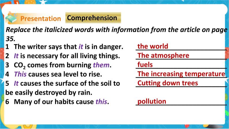 Unit 3 The environment Period 2 Reading II & Listening（课件39张PPT+教案+导学案）05