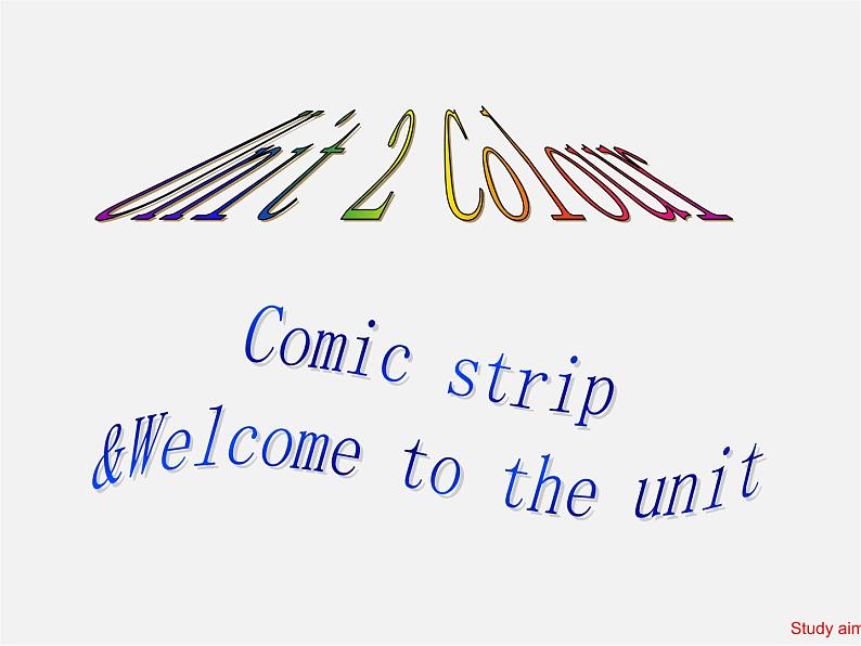 江苏省大丰市大中镇新团初级中学九年级英语上册 Unit 2 Colour Welcome to the unit课件第1页